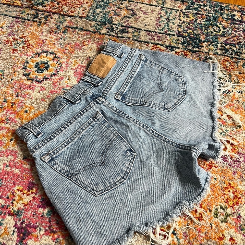 Vintage‎ Silver Tab Levi’s Cutoff Jean Shorts - Picture 15 of 16